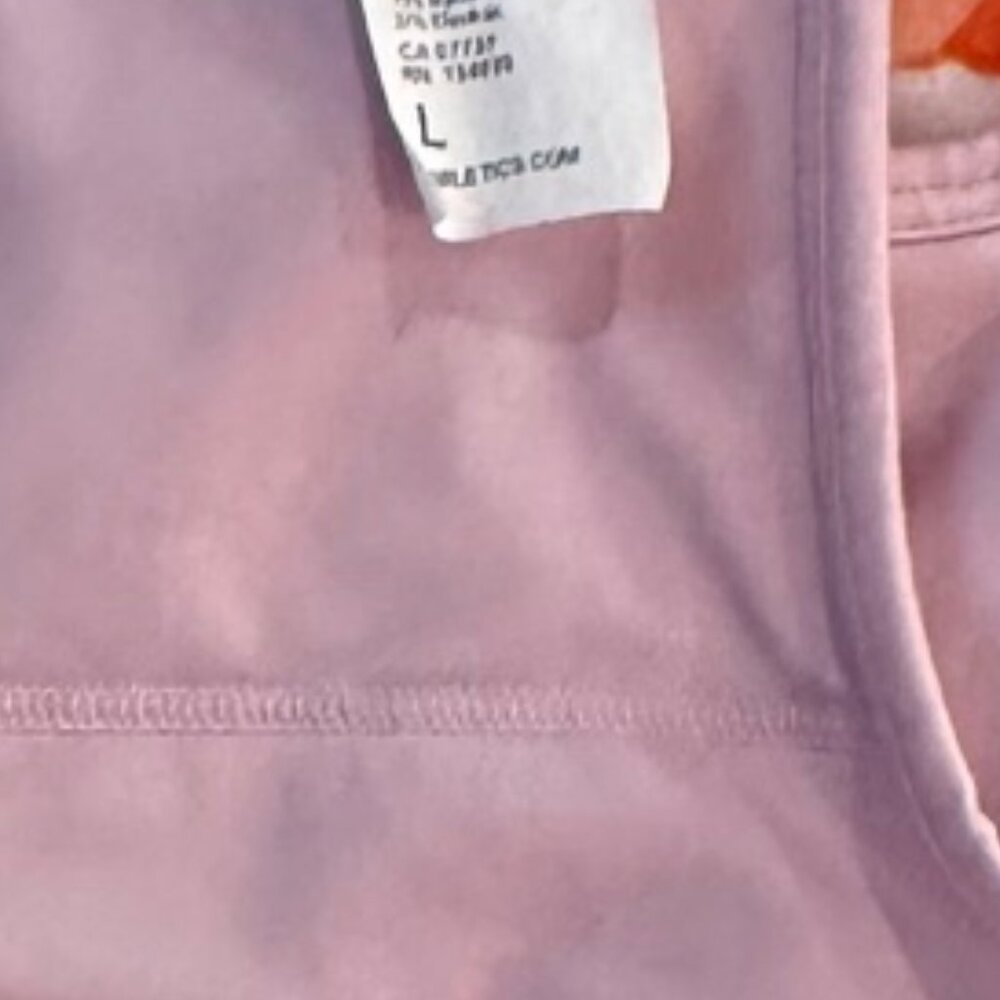 Fabletics On-The-Go Front Zip Medium Impact Sports Bra Sugar Pink Size Large - Picture 9 of 11